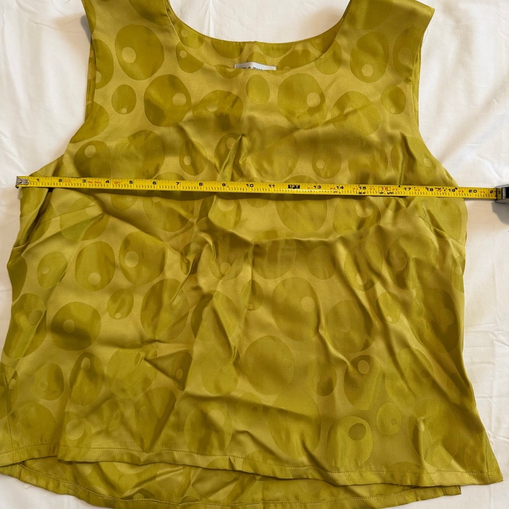 Lily & Taylor Vintage 3 Piece Suit Set Green Size 12 Jacket Skirt Tank Top - Picture 8 of 16